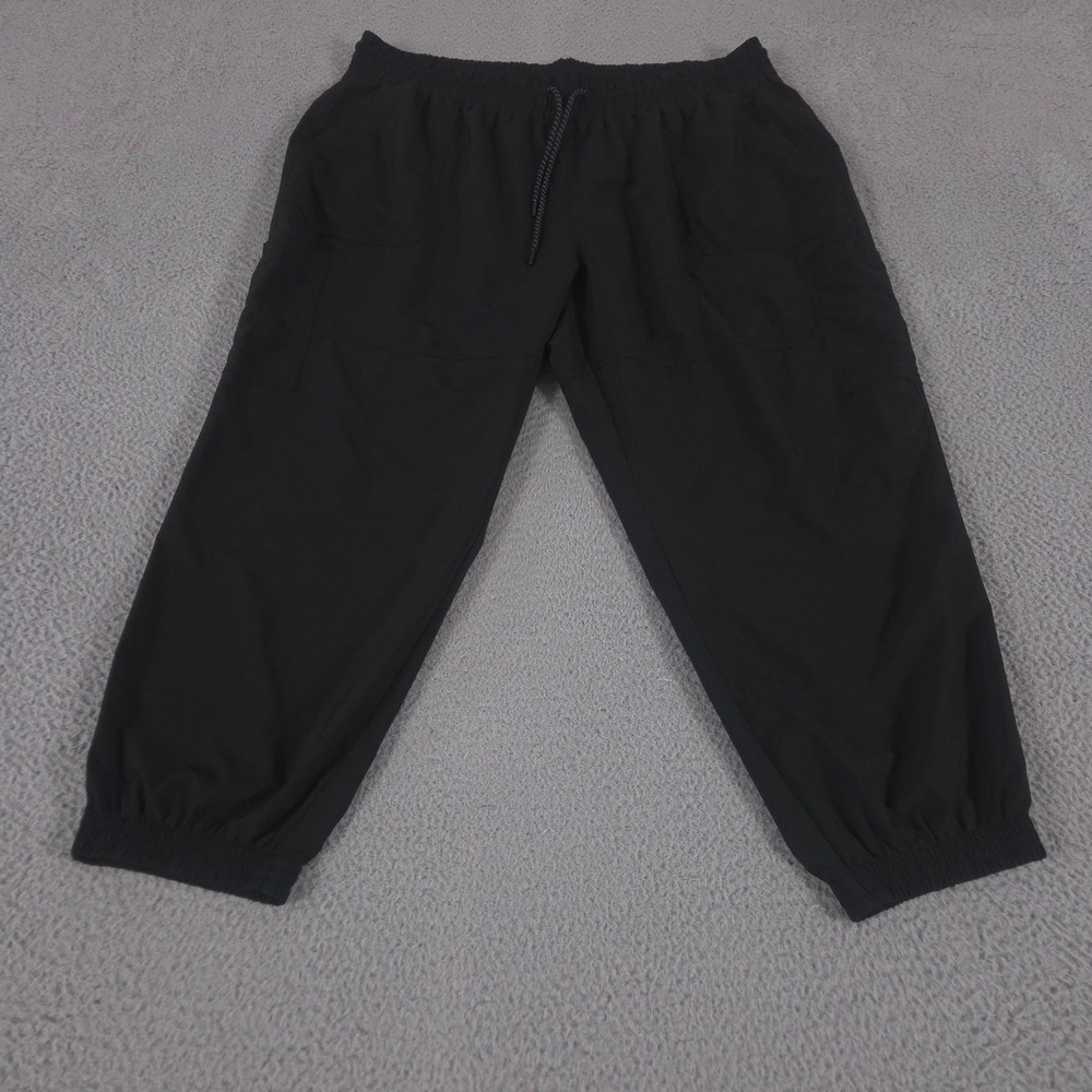 Old Navy Pants Women 2X Black Extra High-Waisted StretchTech Cargo Jogger Leg
